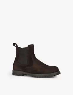 Oscar Suede Chelsea Boots 7-9 Years 6 Oscar Suede Chelsea Boots 7-9 Years -Boutique Fashionable Childrens Clothing Store R03997301 DARKBROWN ALT02