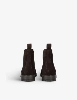Oscar Suede Chelsea Boots 7-9 Years 7 Oscar Suede Chelsea Boots 7-9 Years -Boutique Fashionable Childrens Clothing Store R03997301 DARKBROWN ALT03