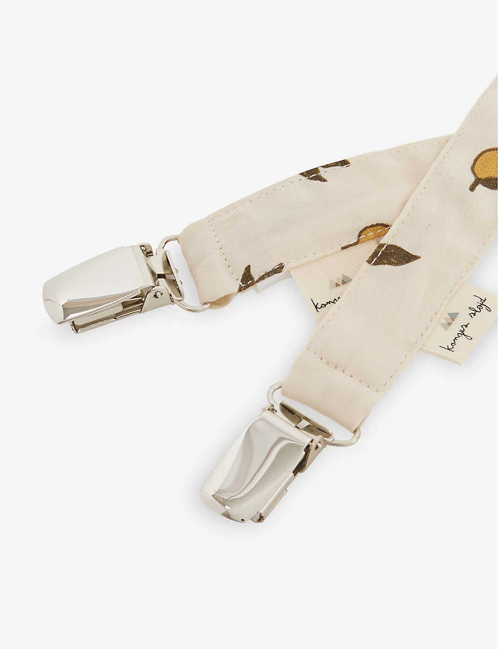 Graphic-print Organic-cotton Pacifier Straps Set Of Two 2 Graphic-print Organic-cotton Pacifier Straps Set Of Two - Image 2