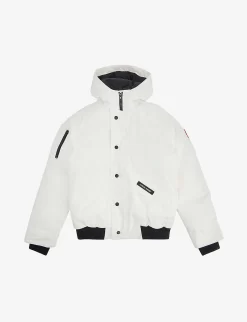 Canada Goose Rundle Hooded Shell-down Bomber Jacket 7-16 Years