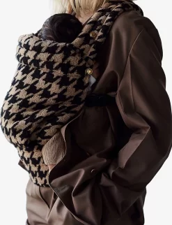 Zeitgeist Tweed Cashmere, Organic-cotton And Silk-blend Baby Carrier -Boutique Fashionable Childrens Clothing Store R04004306 TWEED ALT02
