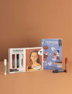 Funny Tribe Tattoo Pen Set 5 Funny Tribe Tattoo Pen Set -Boutique Fashionable Childrens Clothing Store R04006922 MIXED ALT02