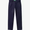 Benetton Slim-fit Stretch-cotton Chinos 6-14 Years