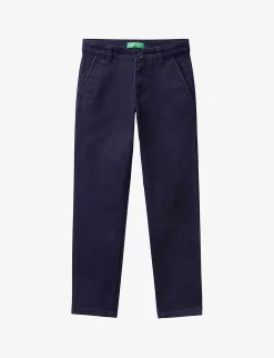 Benetton Slim-fit Stretch-cotton Chinos 6-14 Years