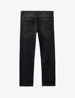 Benetton Slim-fit Stretch-denim Jeans 6-14 Years -Boutique Fashionable Childrens Clothing Store R04008179 WASHEDBLACK ALT02