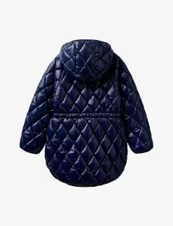 Benetton Quilted Rain-proof Shell Jacket 6-14 Years -Boutique Fashionable Childrens Clothing Store R04008185 NAVYBLUE ALT02