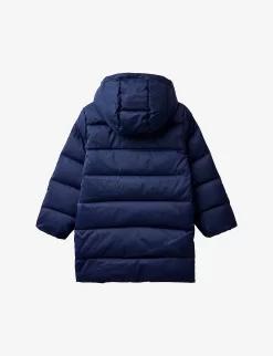 Benetton Feather-and-down-padded Shell Coat 6-12 Years -Boutique Fashionable Childrens Clothing Store R04008431 NAVYBLUE ALT02