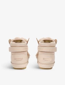 Winter Bunny Leather And Faux-fur Boots 0 Months - 2 Years -Boutique Fashionable Childrens Clothing Store R04009139 BEIGE ALT03