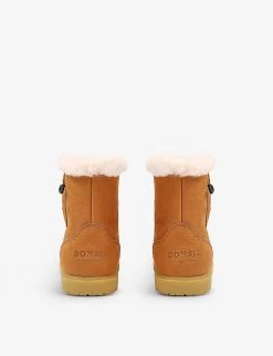 Trene Gingerbread Shearling-lined Boots 3-6 Years -Boutique Fashionable Childrens Clothing Store R04009142 BROWN ALT03