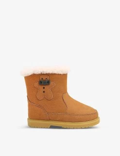 Trene Gingerbread Shearling-lined Boots 3-6 Years