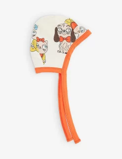 Mini Rodini Mini Babies Graphic-print Stretch-cotton Jersey Hat