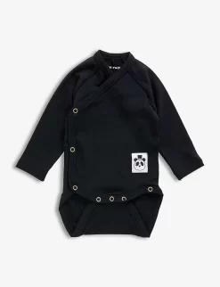 Mini Rodini Wrap Stretch-lyocell Bodysuit 0-3 Months