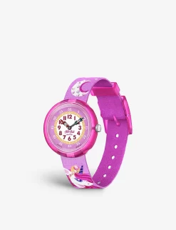 Flik Flak FBNP195 Dreaming Unicorn Bio-sourced Plastic Quartz Watch