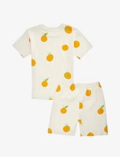 Graphic-print Organic Cotton-jersey Pyjama Set 3-11 Years -Boutique Fashionable Childrens Clothing Store R04046640 CLEMENTINE ALT02