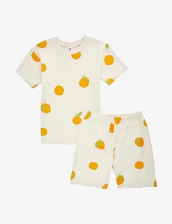 Graphic-print Organic Cotton-jersey Pyjama Set 3-11 Years