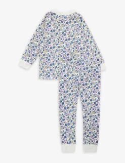 Floral-print Organic-cotton Pyjama Set 1-13 Years -Boutique Fashionable Childrens Clothing Store R04046641 WINTERFLORAL ALT02