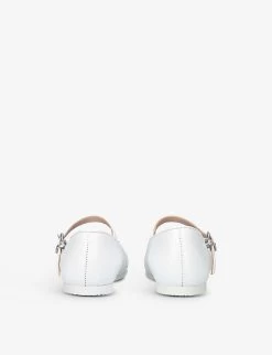 Sophia Webster Amore Heart Leather Ballet Flats 1-4 Years -Boutique Fashionable Childrens Clothing Store R04059664 WHITERED ALT03