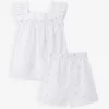 Floral-print Ruffle-trim Cotton Shortie Pyjamas 1-12 Years