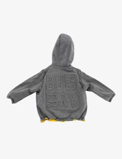 Pre-loved Burberry Reversible Shell Jacket 2 Years -Boutique Fashionable Childrens Clothing Store R04066552 YELLOWGREY ALT04