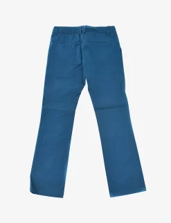 Pre-loved Dior Straight-leg Cotton Trousers 8 Years -Boutique Fashionable Childrens Clothing Store R04066561 TEAL ALT02