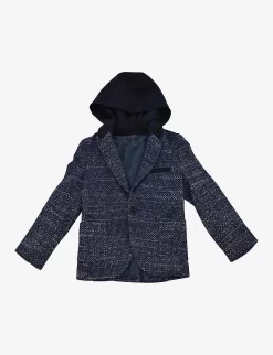 Pre-loved Dior Single-breasted Hooded Wool And Cotton-blend Jacket 5 Years