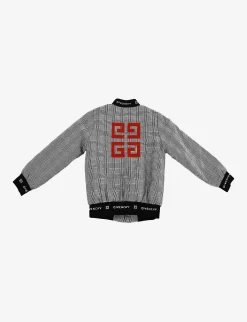 Pre-loved Givenchy Logo-print Cotton Jacket 8 Years -Boutique Fashionable Childrens Clothing Store R04066582 BLACKWHITERED ALT02