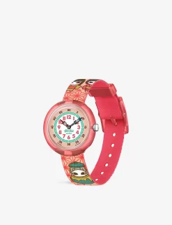 Flik Flak FBNP200 Zashiki Warashi Bio-sourced Plastic And Recycled-PET Quartz Watch