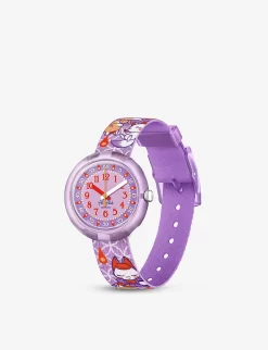 Flik Flak FPNP123 Yako Parade Bio-sourced Plastic And Recycled-PET Quartz Watch