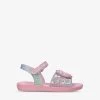 Ella Unicorn-print Canvas Sandals 4-11 Years