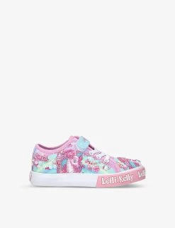 Unicorn-beaded Canvas Low-top Trainers 4-11 Years