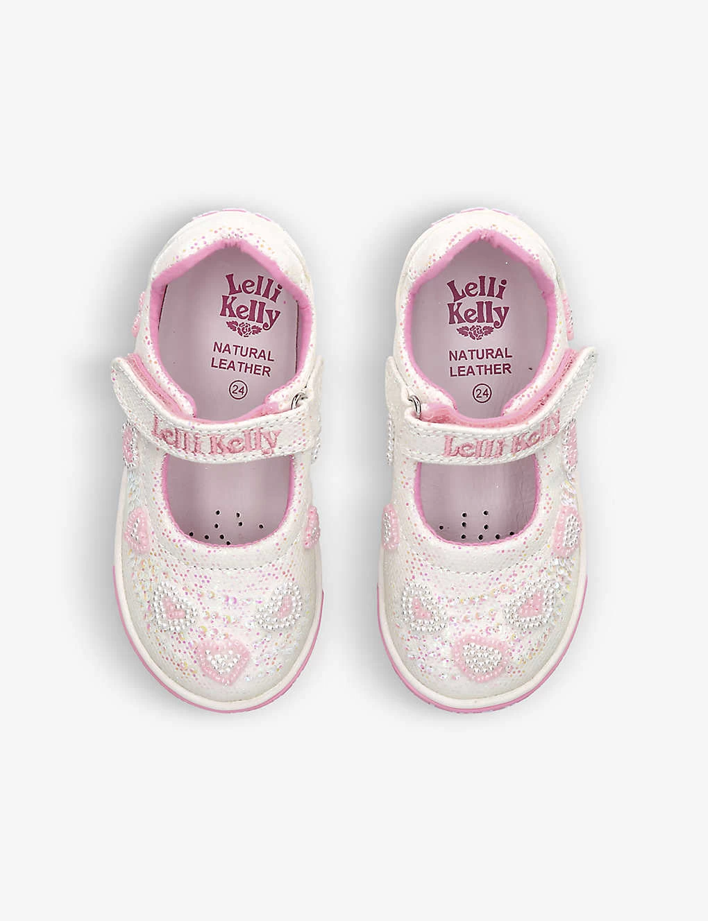 Aurora Heart-beaded Canvas Shoes 1-3 Years 2 Aurora Heart-beaded Canvas Shoes 1-3 Years - Image 2