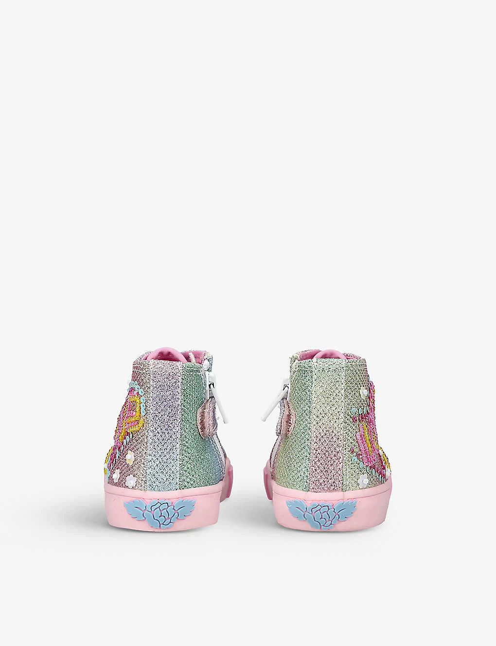 Love Rainbow Canvas Mid-top Trainers 1-4 Years 4 Love Rainbow Canvas Mid-top Trainers 1-4 Years - Image 4