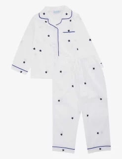 Star-print Cotton-poplin Pyjama Set 2-11 Years