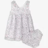 Floral-print Cotton Dress 0-18 Months
