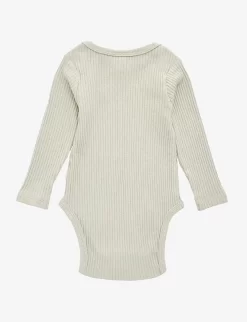 Milking It Organic Cotton-blend Bodysuit 0-12 Months -Boutique Fashionable Childrens Clothing Store R04077556 PISTACHIO ALT02