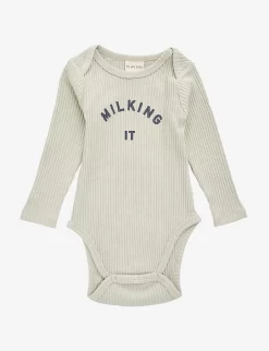 Milking It Organic Cotton-blend Bodysuit 0-12 Months