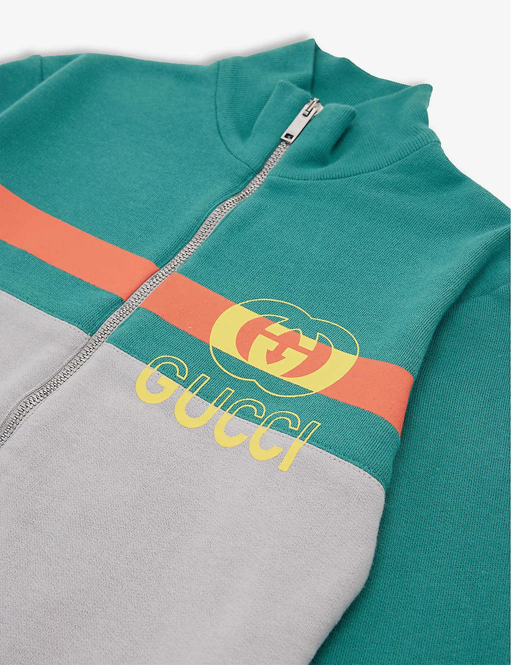 Gucci Stripe Logo Cotton-jersey Sweatshirt 6-10 Years 2 Gucci Stripe Logo Cotton-jersey Sweatshirt 6-10 Years - Image 2