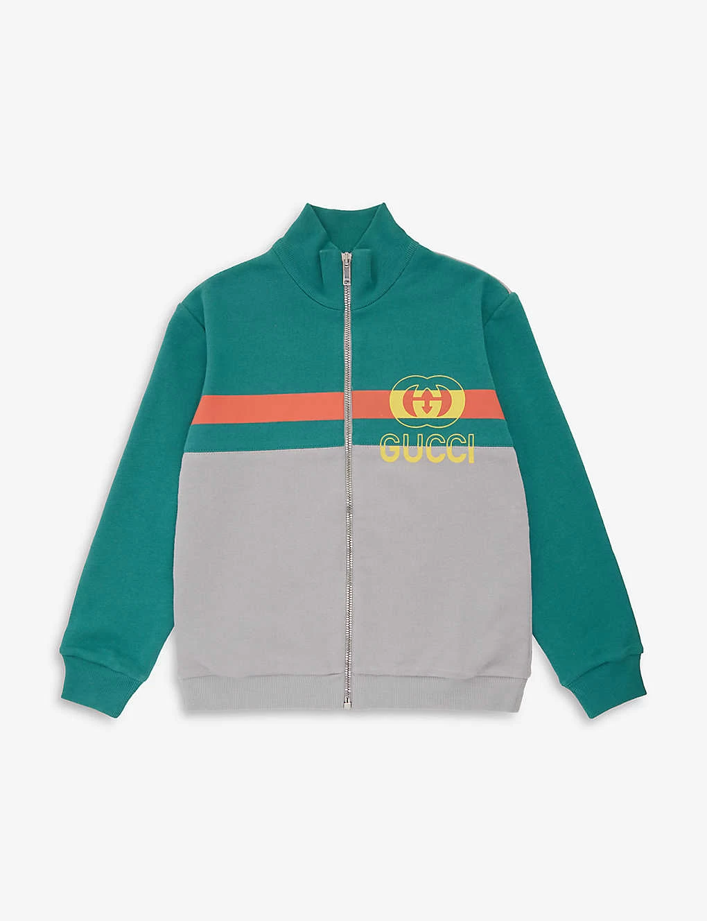 Gucci Stripe Logo Cotton-jersey Sweatshirt 6-10 Years 1 Gucci Stripe Logo Cotton-jersey Sweatshirt 6-10 Years