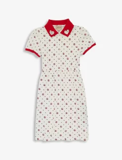 Gucci Star-print Stretch-cotton Dress 4-12 Years