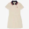 Gucci Contrast-collar Cotton-jersey Dress 4-12 Years
