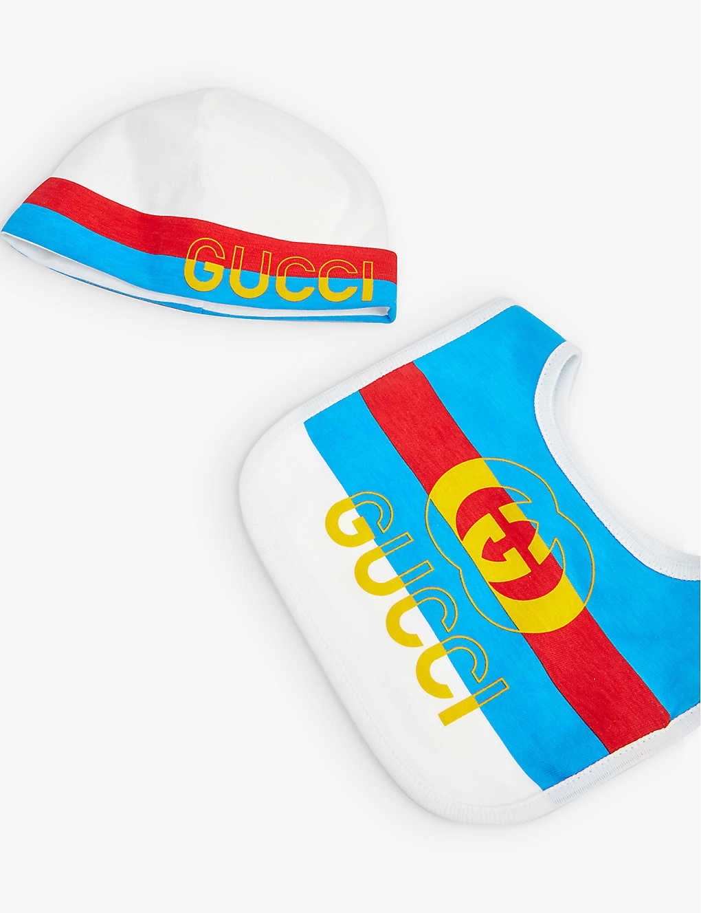 Gucci Stripe Logo Three-piece Cotton-jersey Gift Set 0-9 Months 2 Gucci Stripe Logo Three-piece Cotton-jersey Gift Set 0-9 Months - Image 2