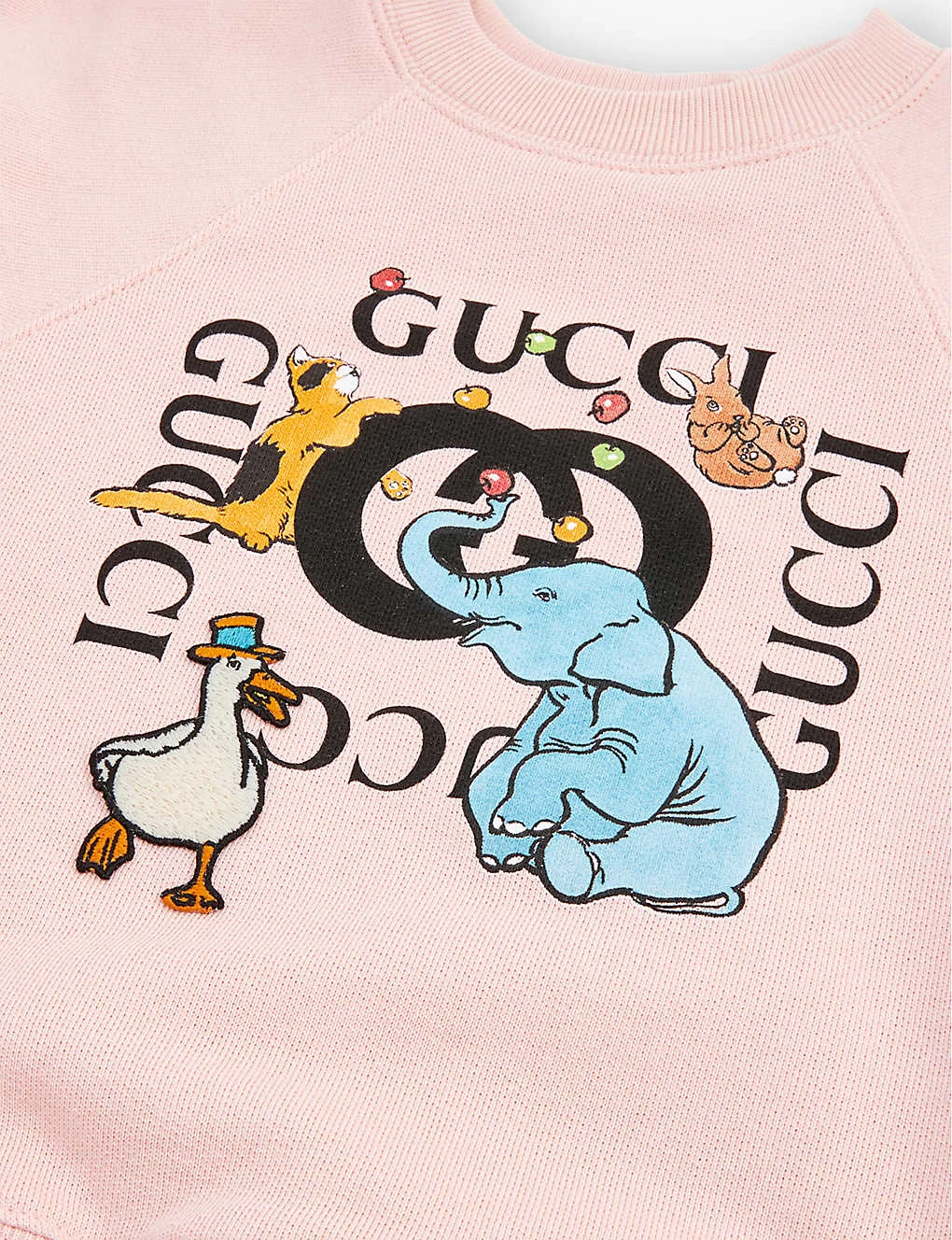 Gucci Animal Logo Cotton-jersey Sweatshirt 3-36 Months 2 Gucci Animal Logo Cotton-jersey Sweatshirt 3-36 Months - Image 2