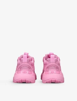 Amiri Bone Runner Leather Trainers 3-8 Years -Boutique Fashionable Childrens Clothing Store R04082096 PINK ALT03