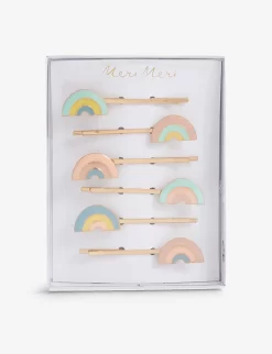 Meri-Meri Rainbow Textile Hair Clips