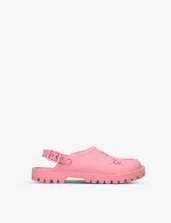 Gucci Elea G-logo Rubber Platform Mules 5-8 Years