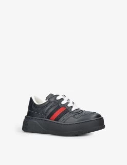 Gucci Chunky B Leather Trainers 6 Months-5 Years -Boutique Fashionable Childrens Clothing Store R04086300 NAVY ALT02