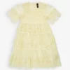 Floral-embroidered Lace Woven Dress 4-10 Years