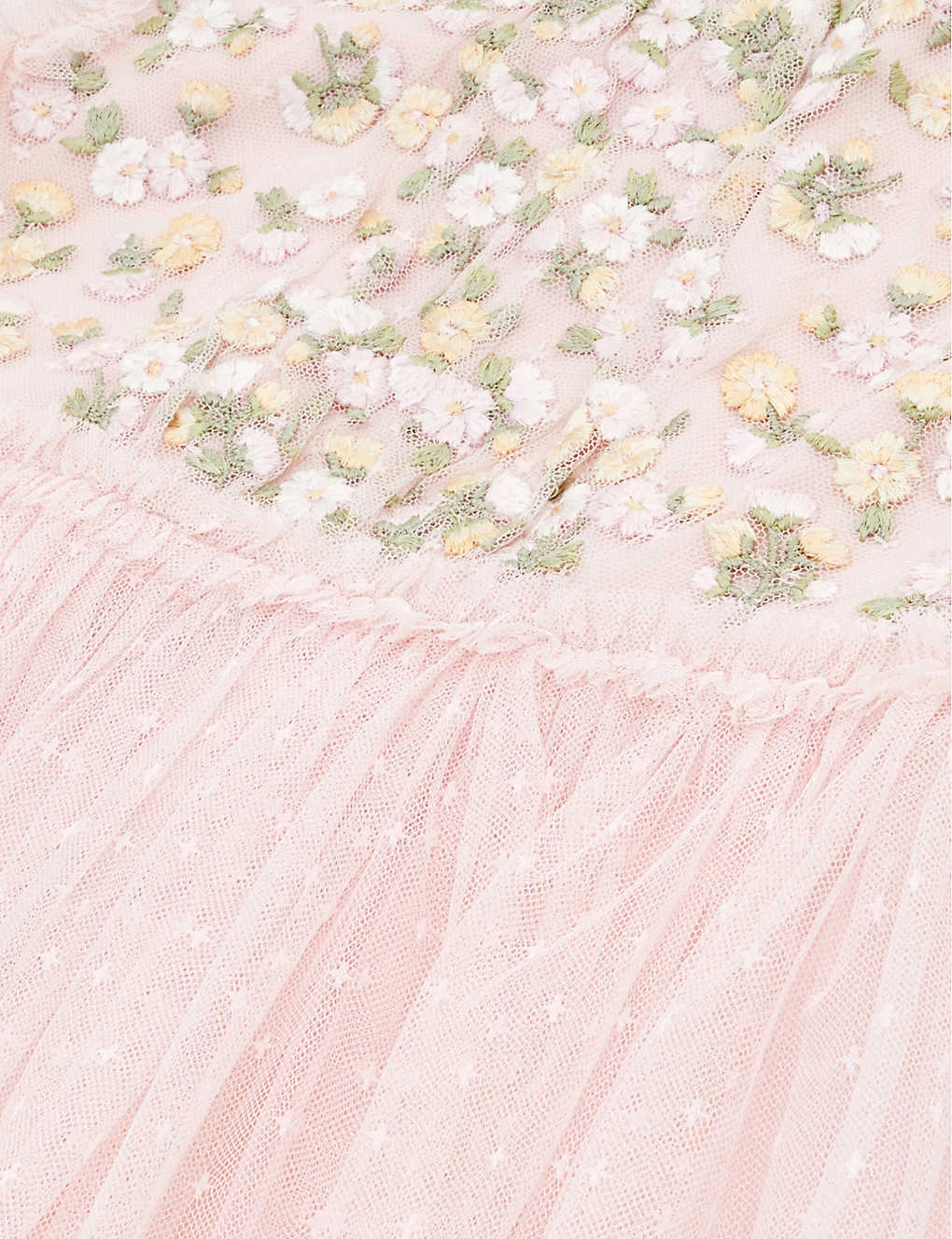 Floral-embroidered Woven Dress 4-10 Years 2 Floral-embroidered Woven Dress 4-10 Years - Image 2