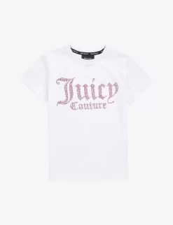 Juicy Couture Relaxed-fit Diamante-embellished Cotton-jersey T-shirt 3-16 Years