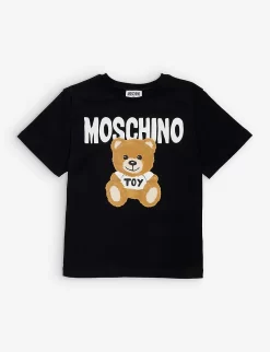 MOSCHINO Teddy Bear Logo-print Cotton-jersey T-shirt 4-14 Years